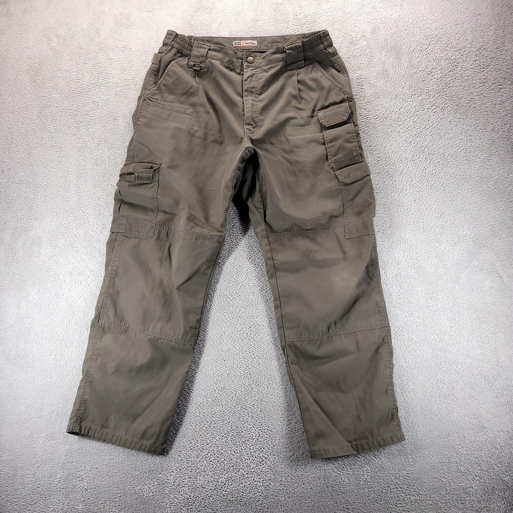 5.11 Tactical Pants Mens 36x30 Brown Cargo Workwear Outdoor Hiking Ripstop